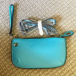 Turquoise small handbag